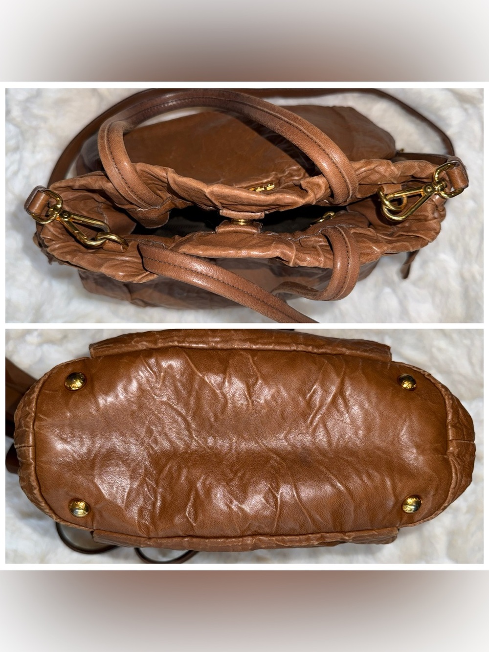 Prada Nappa Leather Antique Bow Bag - Picture 6 of 15